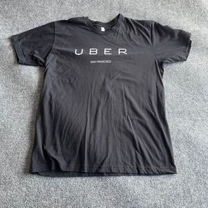 American Apparel Uber San Francisco Black Graphic T-Shirt‎ Mens XL Short Sleeve